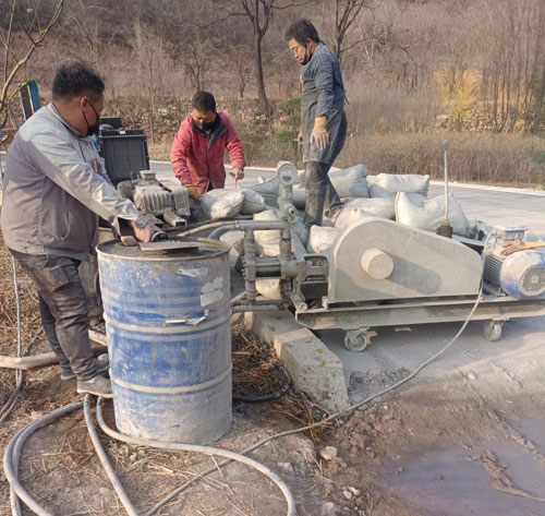 洛龙路面下沉注浆